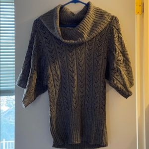 Grey turtleneck sweater